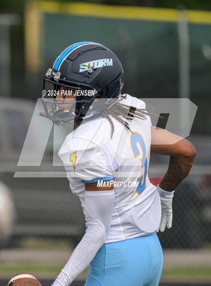 Thumbnail 2 in Union Pines vs Willow Springs (Moore County Kick-Off Classic) photogallery.
