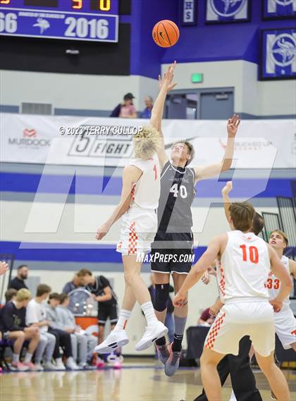 Thumbnail 2 in Lone Peak vs. Timpview (5 for the Fight National Hoopfest) photogallery.