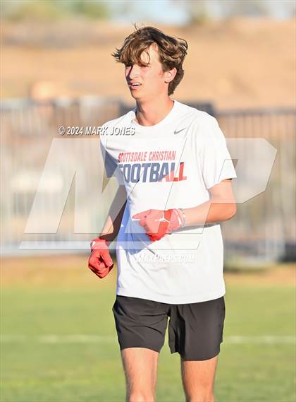 Thumbnail 1 in Scottsdale Christian Academy vs. Moon Valley (O'Connor 7 on 7 -  Saturday Night Lights) photogallery.