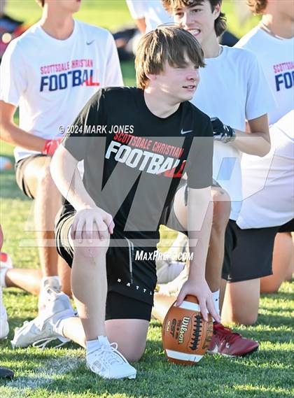 Thumbnail 1 in Scottsdale Christian Academy vs. Moon Valley (O'Connor 7 on 7 -  Saturday Night Lights) photogallery.