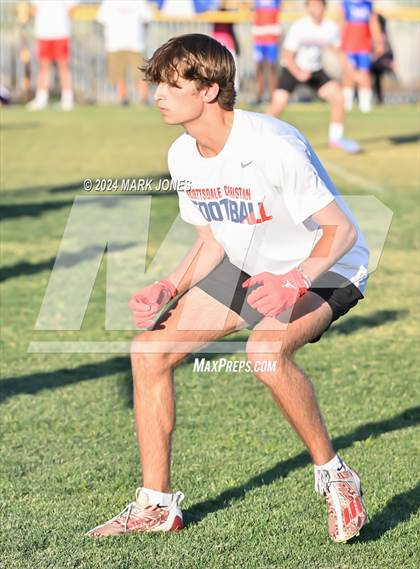 Thumbnail 2 in Scottsdale Christian Academy vs. Moon Valley (O'Connor 7 on 7 -  Saturday Night Lights) photogallery.