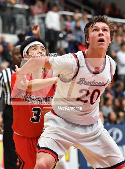 Thumbnail 2 in Brentwood School vs. Crossroads (CIF SS DIV 2AA Final) photogallery.