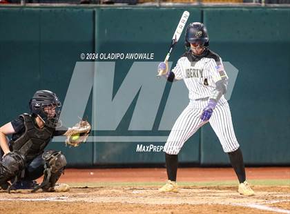 Thumbnail 3 in Liberty vs. Canton (UIL 4A Softball Semifinal) photogallery.