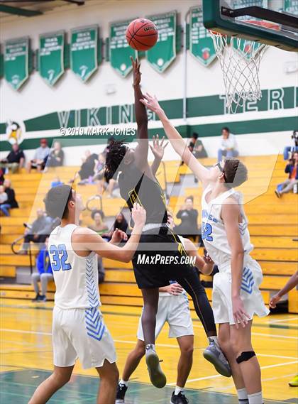 Thumbnail 1 in Estrella Foothills vs. Peoria (Sunnyslope Hoopsgiving Basketball Tournament) photogallery.