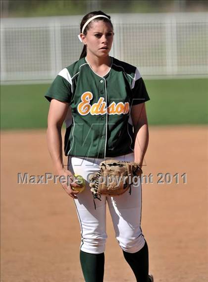 Thumbnail 2 in Edison vs. El Modena (Woodbridge Tournament) photogallery.