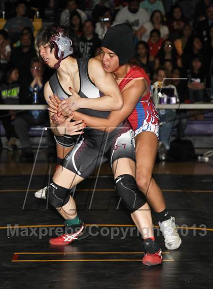 Thumbnail 2 in CIF State Girls Wrestling Championships (Finals) photogallery.