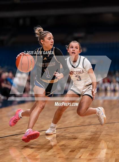 Thumbnail 3 in Nocona vs. San Saba (UIL 2A Basketball Division I Final) photogallery.