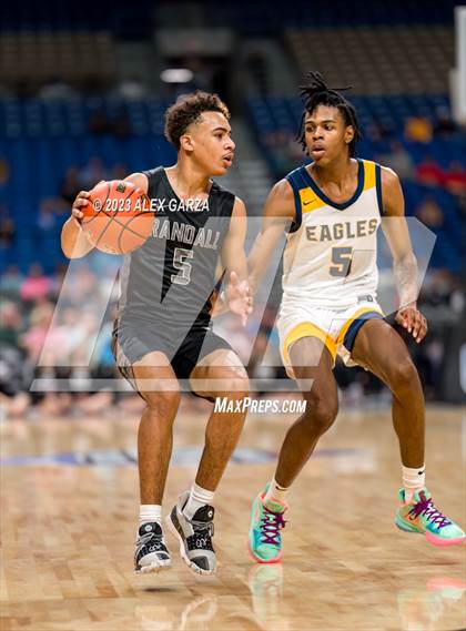 Thumbnail 2 in Oak Cliff Faith Family Academy vs Randall (UIL 4A Basketball Semifinal) photogallery.