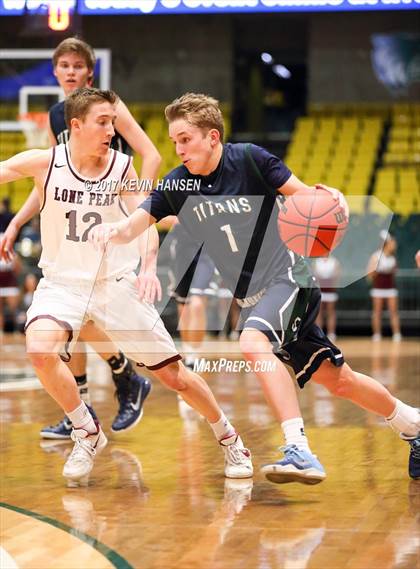 Thumbnail 1 in Lone Peak vs. Syracuse (UHSAA 5A 1st Round Playoff) photogallery.