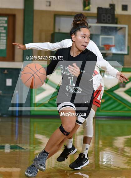 Thumbnail 3 in Lincoln vs. Fairmont Prep (St. Mary's Stockton MLK Showcase) photogallery.