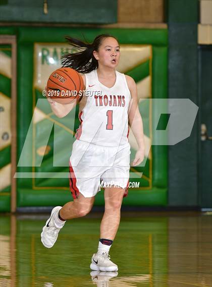 Thumbnail 3 in Lincoln vs. Fairmont Prep (St. Mary's Stockton MLK Showcase) photogallery.