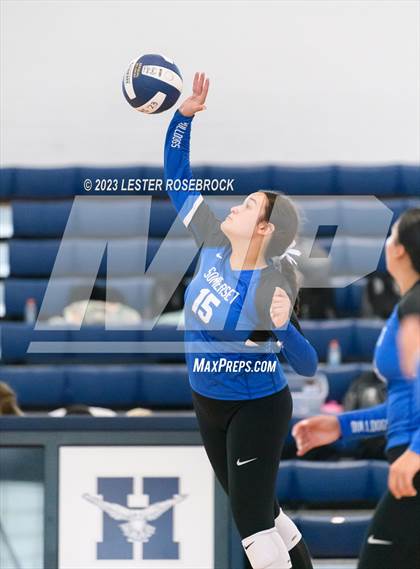 Thumbnail 2 in Burbank vs Somerset (Hondo Volleyball Tournament) photogallery.