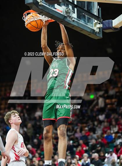 Thumbnail 1 in Denver East vs Smoky Hill ( CHSAA 6A Great 8) photogallery.
