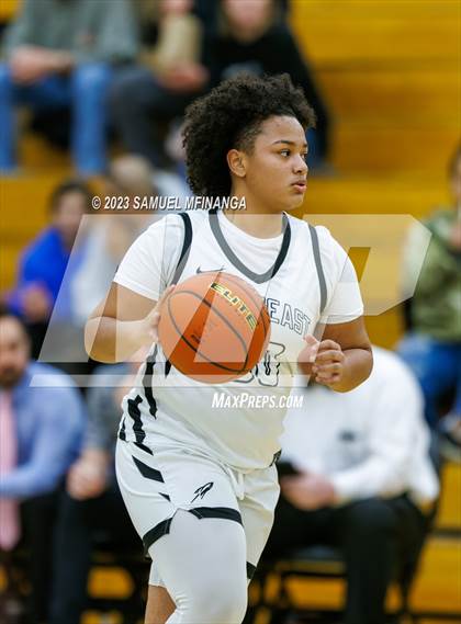 Thumbnail 3 in Grand Island @ Lincoln Northeast (HAC Basketball Tournament) photogallery.