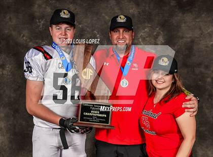 Thumbnail 1 in Woodland Christian vs. Banning (CIF State D5A Championship Trophy Awards) photogallery.