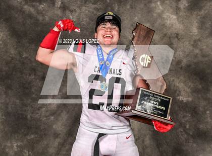 Thumbnail 2 in Woodland Christian vs. Banning (CIF State D5A Championship Trophy Awards) photogallery.