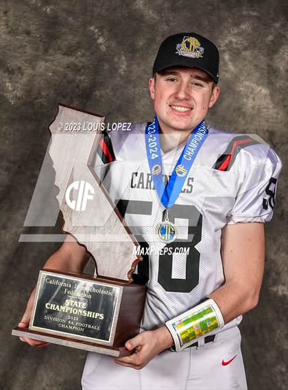 Thumbnail 1 in Woodland Christian vs. Banning (CIF State D5A Championship Trophy Awards) photogallery.