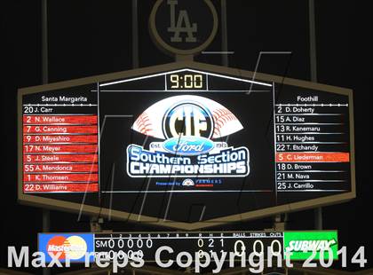 Thumbnail 2 in Foothill vs. Santa Margarita (CIF-SS D1 Final) photogallery.