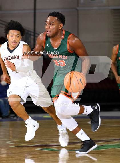 Thumbnail 3 in Morgan Park vs. Salesian College Preparatory (Tarkanian Classic) photogallery.