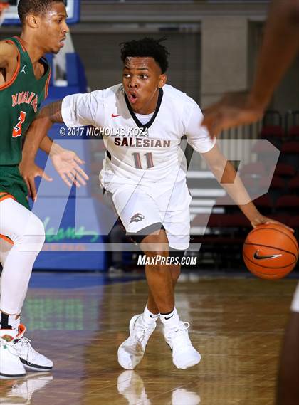 Thumbnail 2 in Morgan Park vs. Salesian College Preparatory (Tarkanian Classic) photogallery.