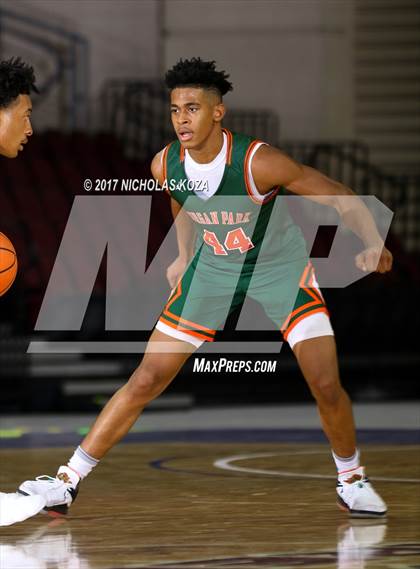 Thumbnail 1 in Morgan Park vs. Salesian College Preparatory (Tarkanian Classic) photogallery.