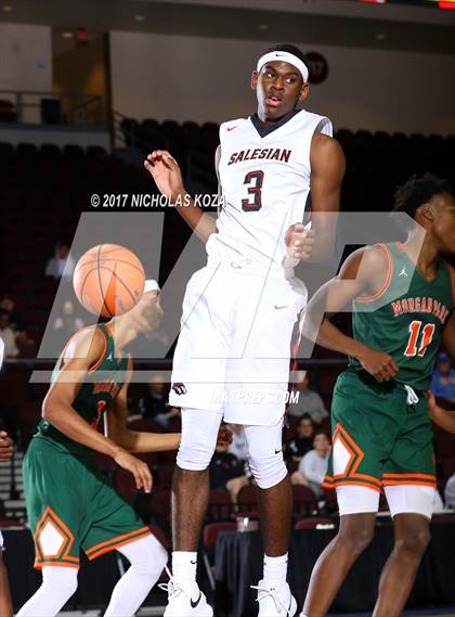 Thumbnail 3 in Morgan Park vs. Salesian College Preparatory (Tarkanian Classic) photogallery.