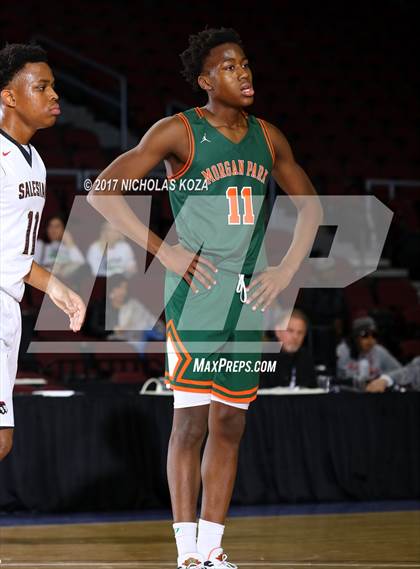 Thumbnail 2 in Morgan Park vs. Salesian College Preparatory (Tarkanian Classic) photogallery.