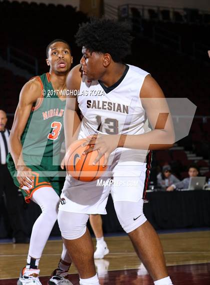 Thumbnail 2 in Morgan Park vs. Salesian College Preparatory (Tarkanian Classic) photogallery.