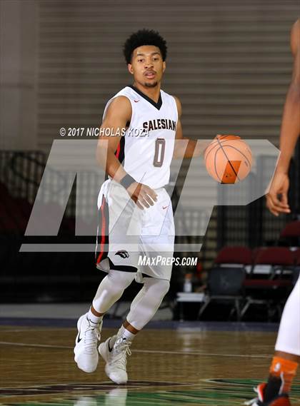 Thumbnail 3 in Morgan Park vs. Salesian College Preparatory (Tarkanian Classic) photogallery.
