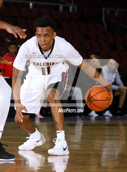 Thumbnail 1 in Morgan Park vs. Salesian College Preparatory (Tarkanian Classic) photogallery.