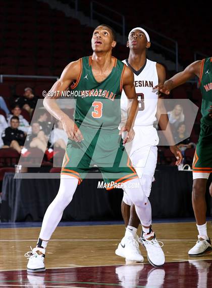 Thumbnail 3 in Morgan Park vs. Salesian College Preparatory (Tarkanian Classic) photogallery.