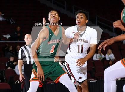 Thumbnail 3 in Morgan Park vs. Salesian College Preparatory (Tarkanian Classic) photogallery.