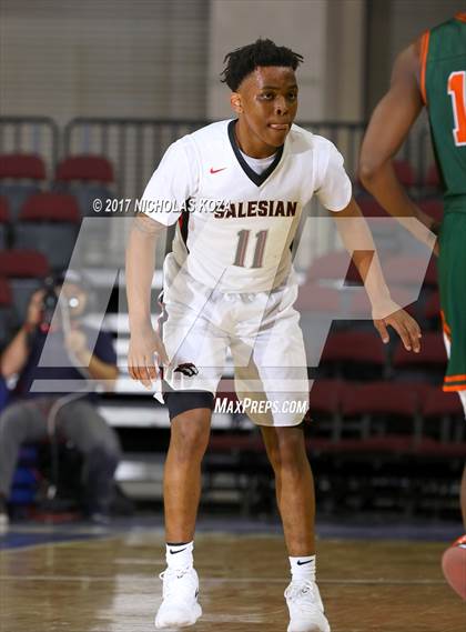 Thumbnail 1 in Morgan Park vs. Salesian College Preparatory (Tarkanian Classic) photogallery.