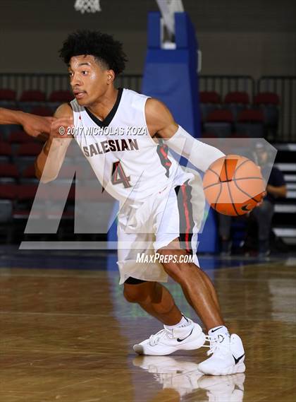 Thumbnail 1 in Morgan Park vs. Salesian College Preparatory (Tarkanian Classic) photogallery.