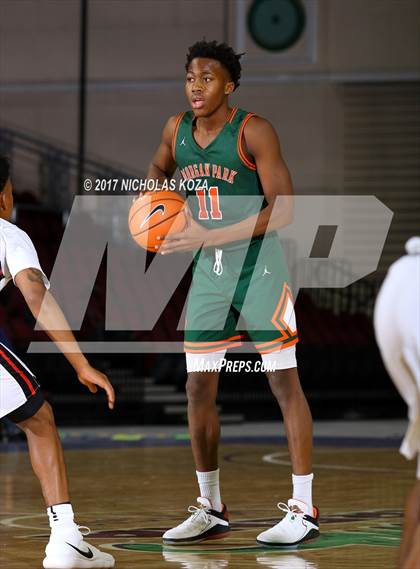Thumbnail 2 in Morgan Park vs. Salesian College Preparatory (Tarkanian Classic) photogallery.