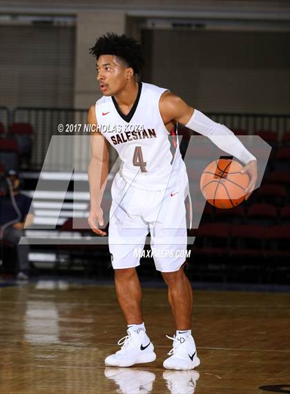 Thumbnail 1 in Morgan Park vs. Salesian College Preparatory (Tarkanian Classic) photogallery.