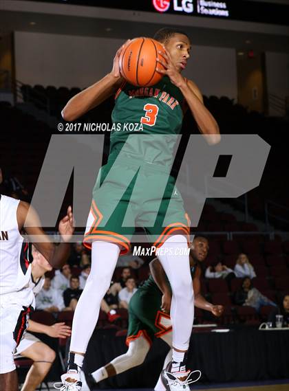 Thumbnail 1 in Morgan Park vs. Salesian College Preparatory (Tarkanian Classic) photogallery.