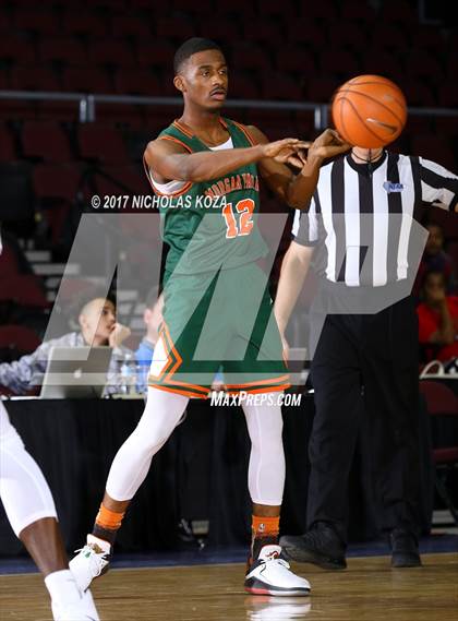 Thumbnail 1 in Morgan Park vs. Salesian College Preparatory (Tarkanian Classic) photogallery.