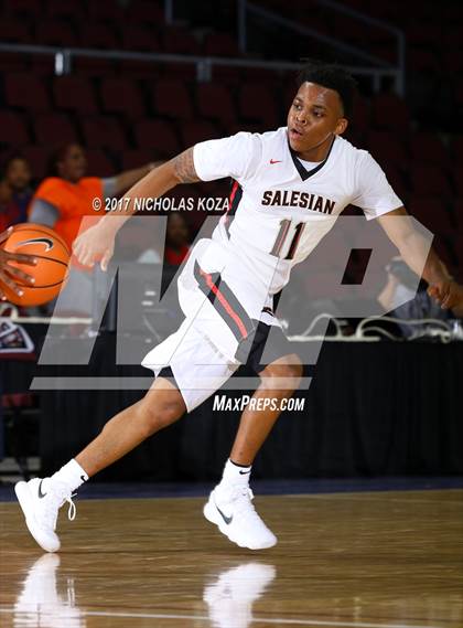 Thumbnail 2 in Morgan Park vs. Salesian College Preparatory (Tarkanian Classic) photogallery.