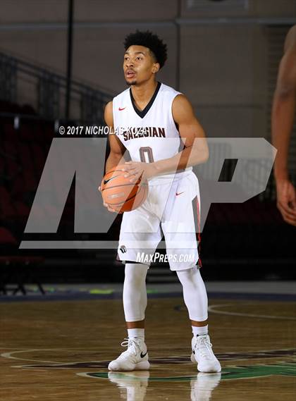 Thumbnail 3 in Morgan Park vs. Salesian College Preparatory (Tarkanian Classic) photogallery.