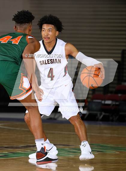Thumbnail 2 in Morgan Park vs. Salesian College Preparatory (Tarkanian Classic) photogallery.