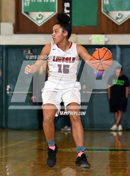 Thumbnail 1 in Mark Keppel vs. Lincoln (St. Mary's Stockton MLK Showcase) photogallery.