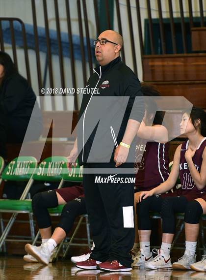 Thumbnail 2 in Mark Keppel vs. Lincoln (St. Mary's Stockton MLK Showcase) photogallery.