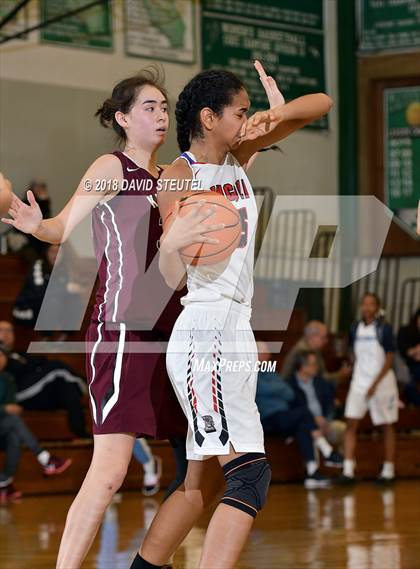 Thumbnail 2 in Mark Keppel vs. Lincoln (St. Mary's Stockton MLK Showcase) photogallery.