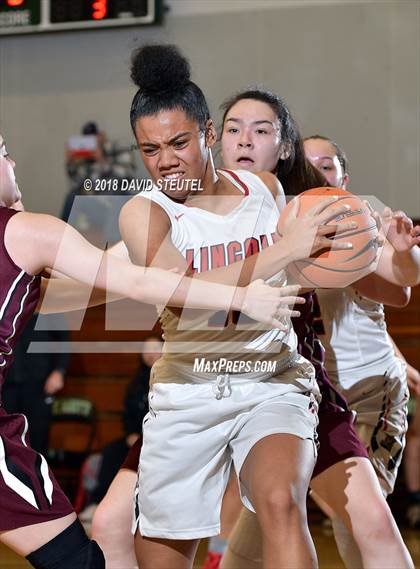Thumbnail 1 in Mark Keppel vs. Lincoln (St. Mary's Stockton MLK Showcase) photogallery.