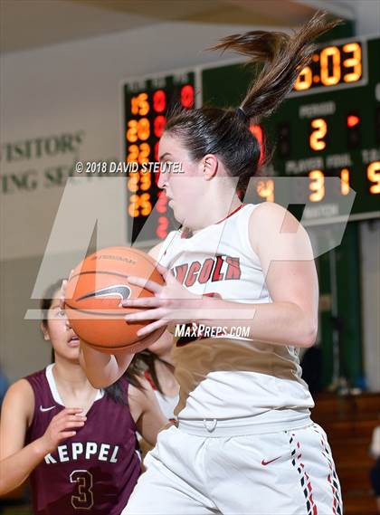 Thumbnail 2 in Mark Keppel vs. Lincoln (St. Mary's Stockton MLK Showcase) photogallery.