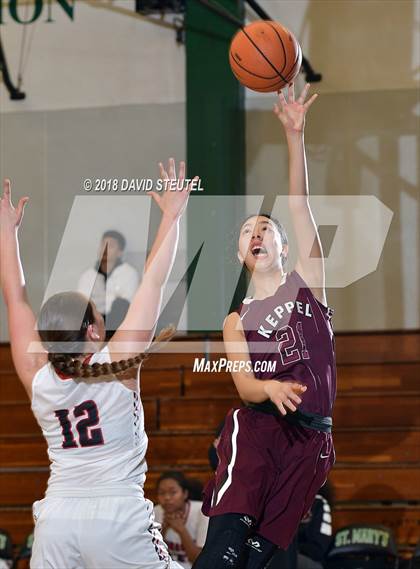 Thumbnail 2 in Mark Keppel vs. Lincoln (St. Mary's Stockton MLK Showcase) photogallery.