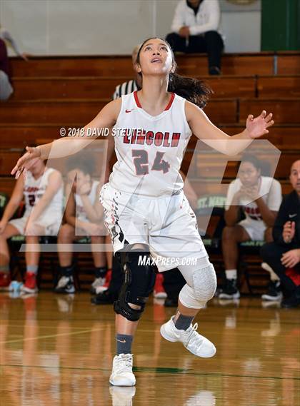 Thumbnail 3 in Mark Keppel vs. Lincoln (St. Mary's Stockton MLK Showcase) photogallery.