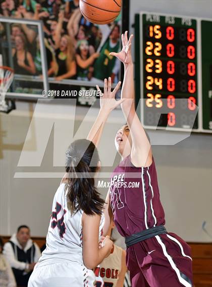 Thumbnail 1 in Mark Keppel vs. Lincoln (St. Mary's Stockton MLK Showcase) photogallery.