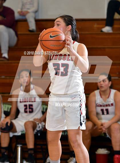 Thumbnail 1 in Mark Keppel vs. Lincoln (St. Mary's Stockton MLK Showcase) photogallery.